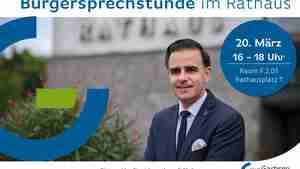 Bürgersprechstunde am 20. März im Rathaus