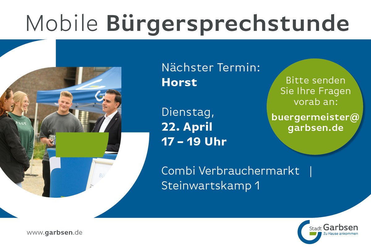 Bürgermeister in Horst zu sprechen