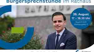Bürgersprechstunde am 26. August im Rathaus