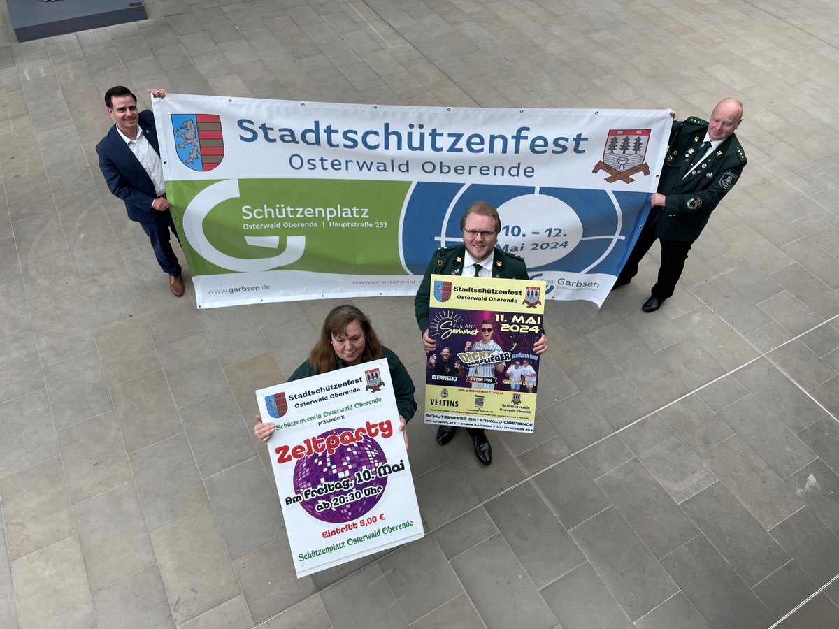 Stadtschützenfest 2024 findet in Osterwald Oberende statt