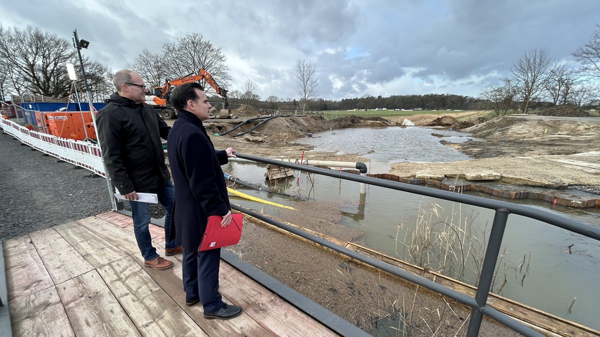 Bürgermeister informiert sich vor Ort über Brückenbaustelle an der K322