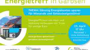 Stadt Garbsen lädt wieder zu Energietreffs ein
