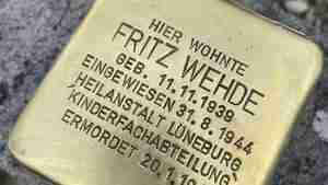 Ein Zeichen des Erinnerns für Fritz Wehde