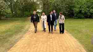 Wegesanierung im Stadtpark schreitet voran