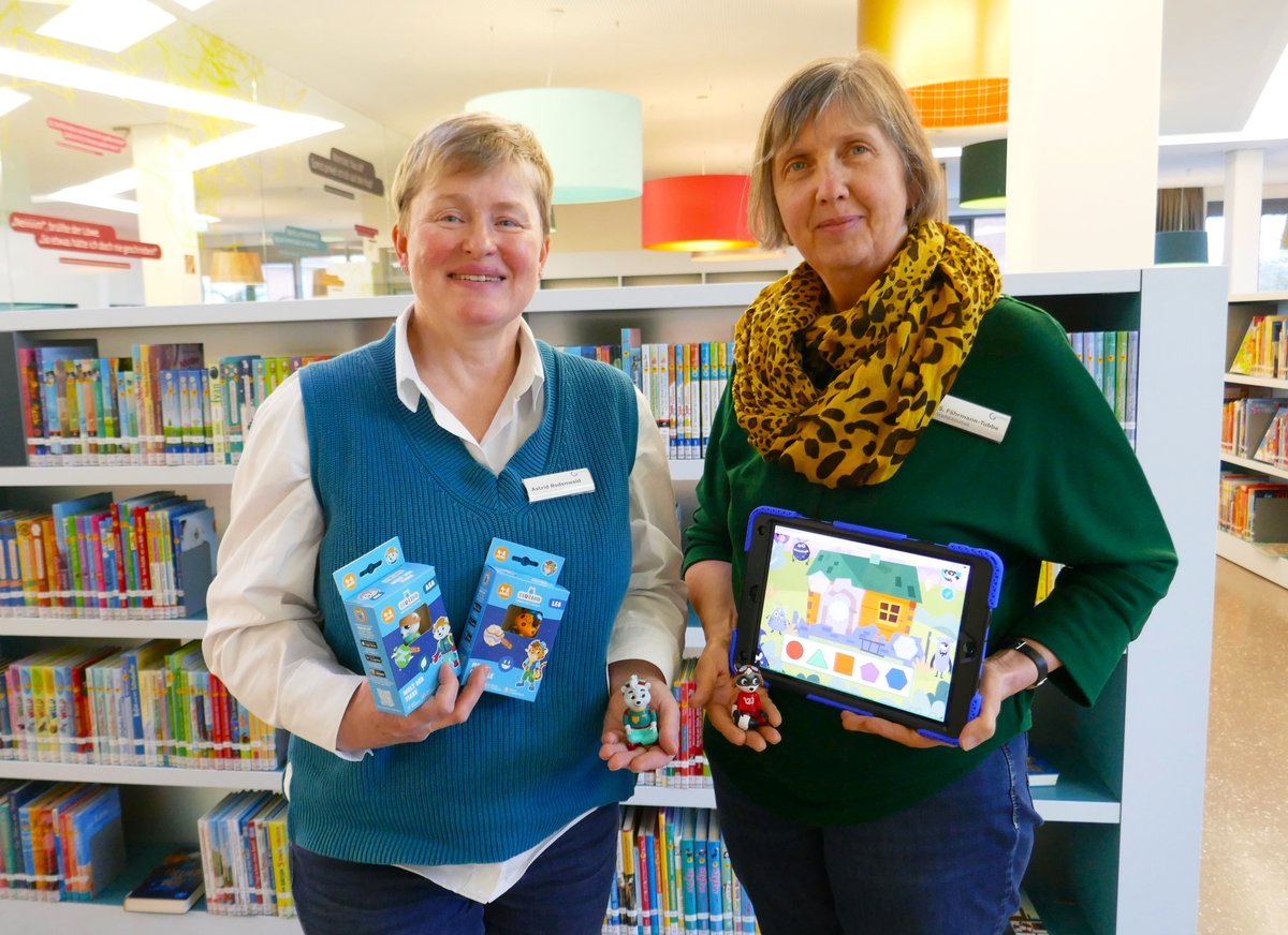 Stadtbibliothek verleiht jetzt Edurino-Figuren