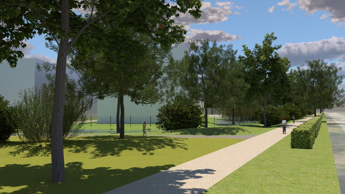 Gewerbegebiet Farrel: Baustart für grünen Rahmen